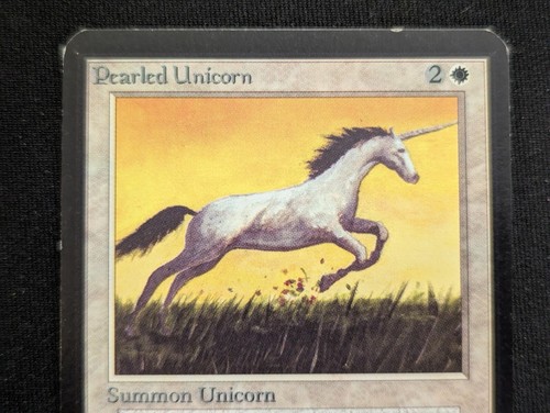 Pearled Unicorn - Alpha - LP - MTG - Magic The Gathering - White - Creature - Picture 3 of 4