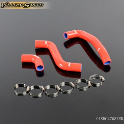 Red Silicone Radiator Hose Clamps Fit For 2004-2007 Scion XB XA BB 1NZ-FE/2NZ-FE