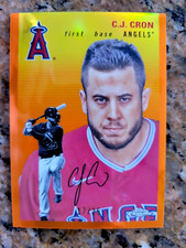 2023 Topps Chrome Platinum Anniversary #207 C.J. Cron Orange Refractor 17/25