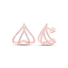 1/2CTW-DIA NKE TRENDY HEART EARRING