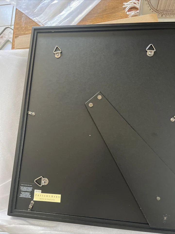 Barra de cerámica marco de galería de madera 8X10 estilo cuadro negro-noir Foto 3 de 4