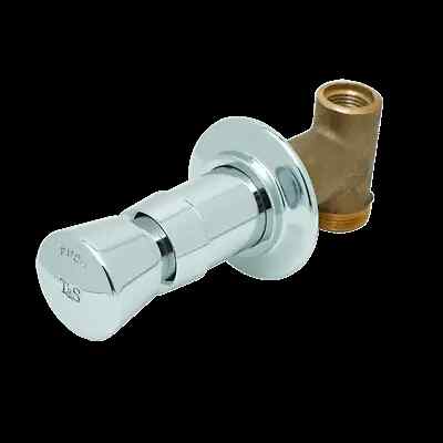 T&S Brass B-1029 Concealed Straight Slow Self Closing Valve w/ Push Button