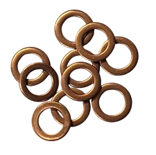 Copper Crush Washers - 10 Pack - 10mm & 3/8"