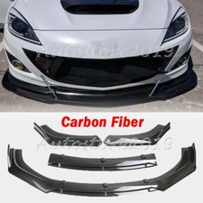 For Mazda 3 2010-2022 Front Bumper Lip Splitter Spoiler Body Kit Carbon Fiber For Mazda 3 2010-2022 Front Bumper Lip Splitter Spoiler Body Kit Carbon Fiber