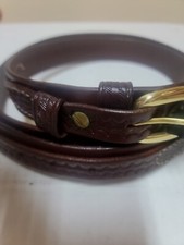  53S Triple K Leather Ranger Belt WALNUT OIL 48" or 52" 1 1/4" US MADE NEW