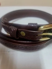 #53S Triple K Leather Ranger Belt WALNUT OIL 48" or 52" 1 1/4" US MADE NEW