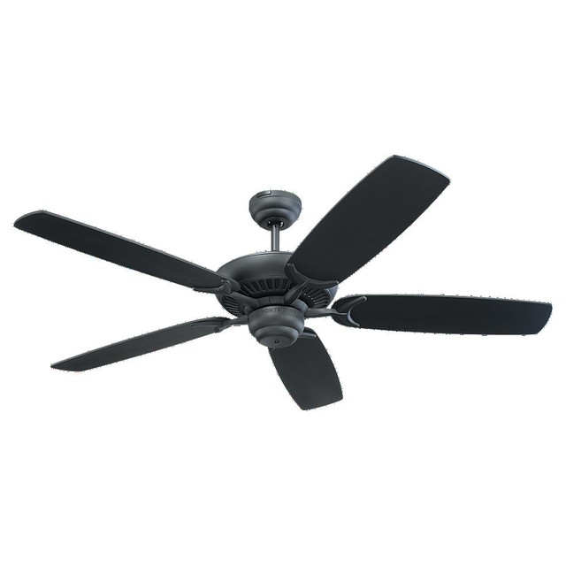 Monte Carlo 5or52ep Ceiling Fan Ornate In English Pewter For Sale