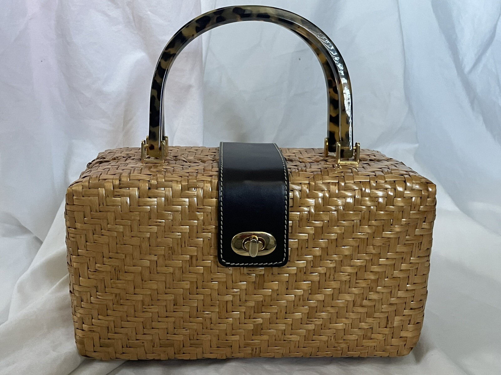 Vintage Kate Spade Italian Wicker Handbag image 2