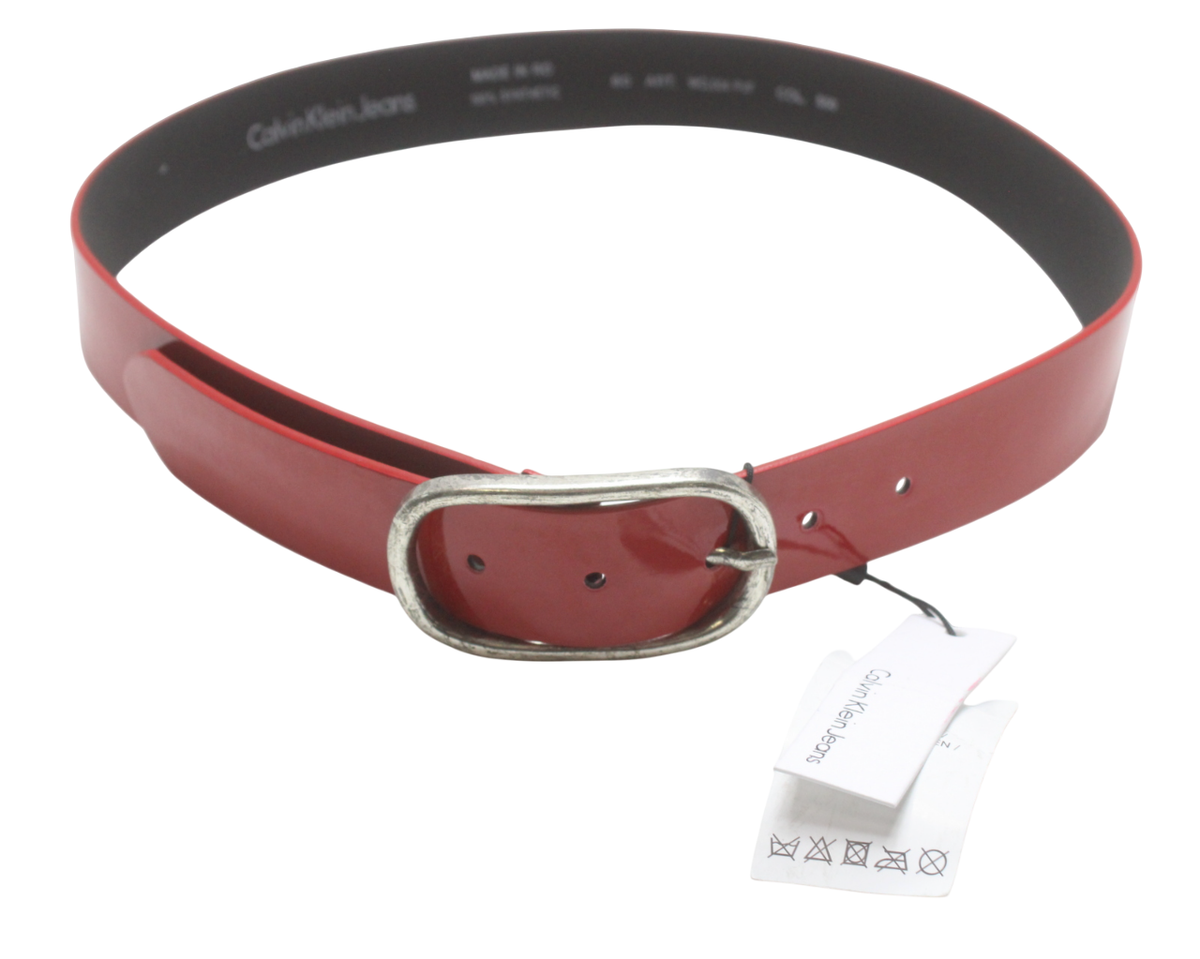 Label Ck Jeans Belt Pants Calvin Klein Jeans Woven Label High Rise