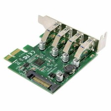 PCI-E - USB 3.0 HUB 4 Ports PCI Express Expansion Card Adapter Low Profile