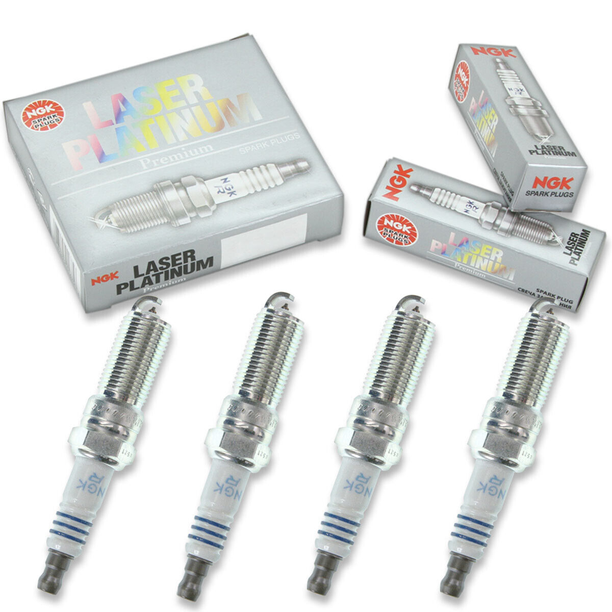4 pc NGK 3587 PLTR6A-10G Laser Platinum Spark Plugs for SP526 ITV20TT wu