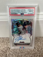 2023 Bowman Chrome Pros Auto Speckle Justyn-Henry Malloy PSA 10 137/299