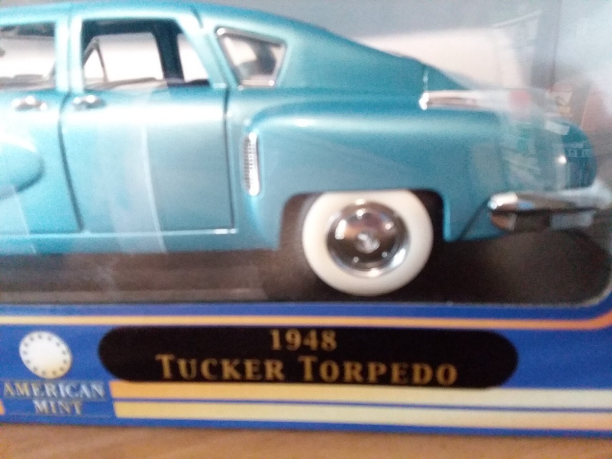 American Mint, Blue 1948 Tucker Torpedo Brand New in Box, Diecast