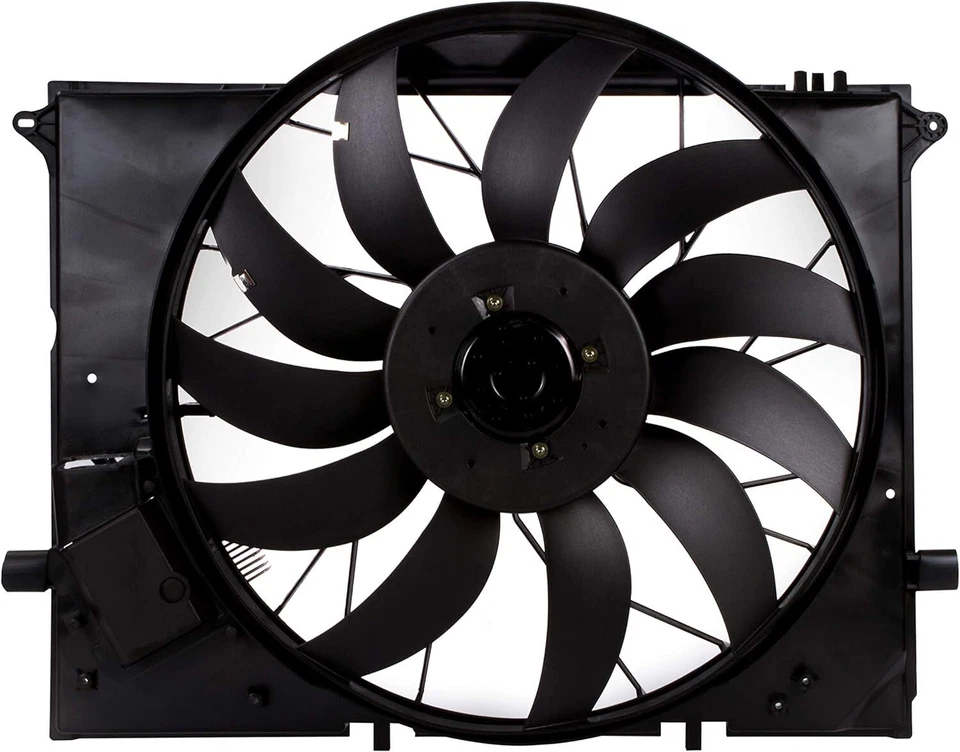 Ventilador de refrigeración del motor para Mercedes Benz CL55 S600 SL600 S55 SL63 SL65 AMG SL55 AMG Foto 4 de 4