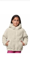 Mondetta Girls Boys Sweater Beige Kids 1/2 Zip Hood Pullover Kangaroo Pocket