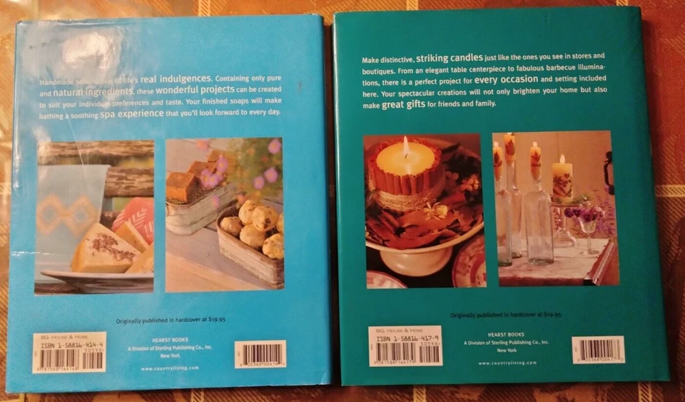 2 NOS craft hardback Country Living books: hand made soap, hand made candles - Image 2 of 4