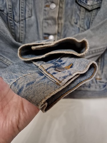 Levi's Hellblau Denim Trucker Jacke 100 % Baumwolle Größe Medium Brustumfang 40" - Bild 12 von 14