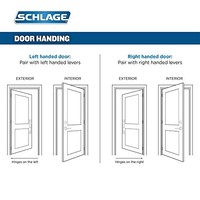 Schlage F40acc6056025rh Accent Privacy Rh Lever, Bright Brass/bright Chrome, on sale Schlage F40acc6056025rh Accent Privacy Rh Lever, Bright Brass/bright Chrome, on sale