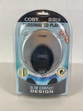 COBY CX-CD114 Personal CD Player Slim Compact Design w/ Headphones NEW SEALED