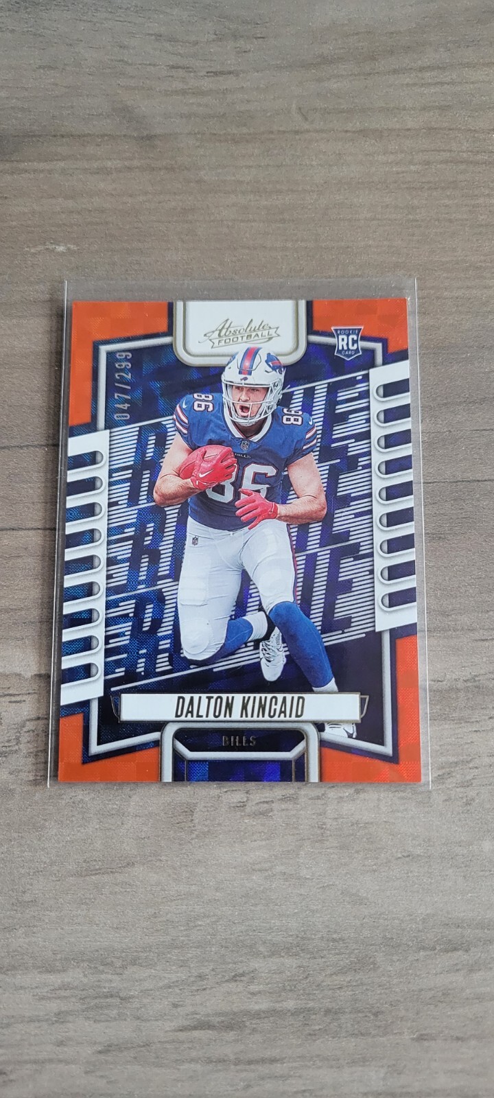 2023 Panini Absolute - Rookies Orange Mosaic #113 Dalton Kincaid /299 (RC)