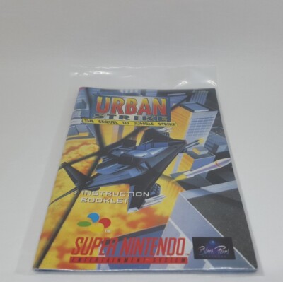 Super Nintendo/SNES - Urban Strike The Sequel To Jungle Strike Spielanleitung 
