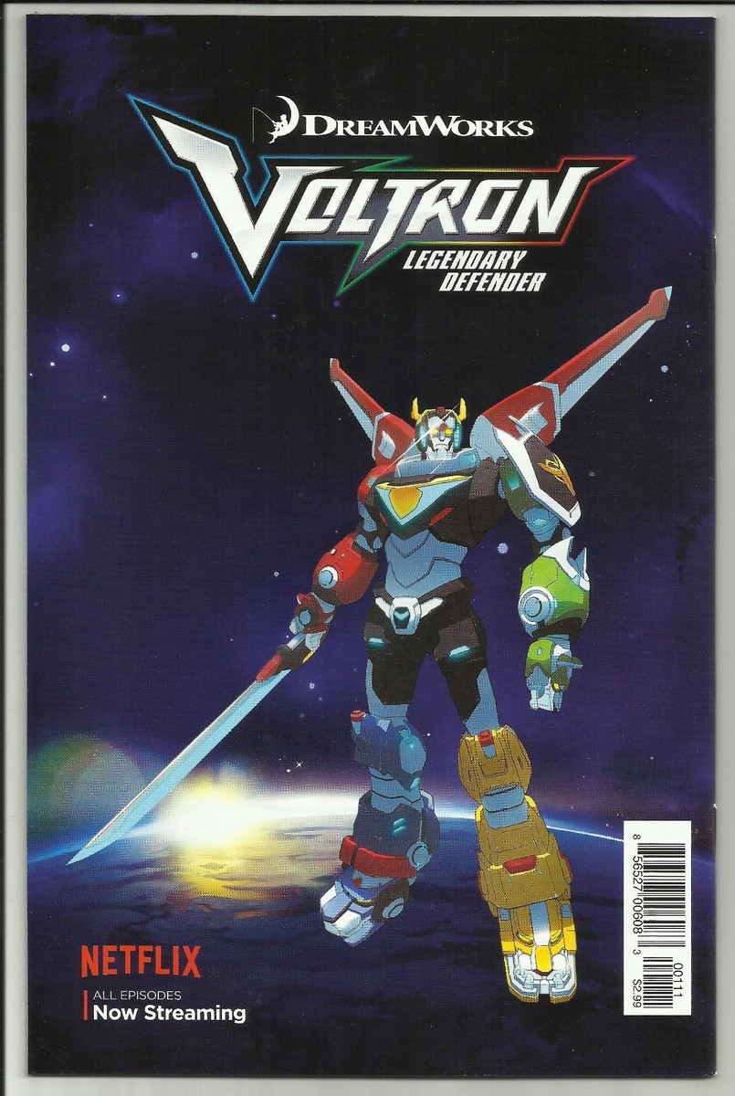 Voltron Legendary Defender #1 1st Print DreamWorks Netflix Lion