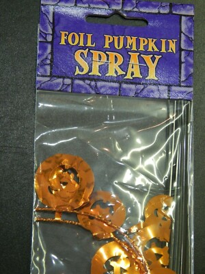 Pumpkin Floral Spray Halloween Fall Decorations Pumpkin Floral Spray 3 Pkgs