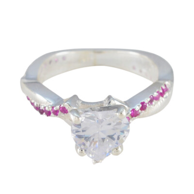 Eternal Ruby Glow 925 Sterling Silber Rubin CZ Halo-Ring