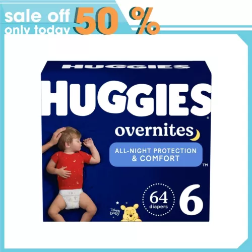 Huggies Overnites Nachtwindeln, Größe 6, 64 Ct - Bild 1 von 2