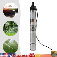 Deep Well Submersible Pump Stainless Water Pump 0.5HP 16GPM 157ft 3420r/min USA