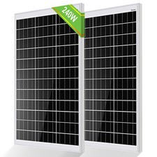 Pannello Solare 240W Pannello Solare 12V 120Watt*2 Monocristallino per Kit Pannello Solare 12V