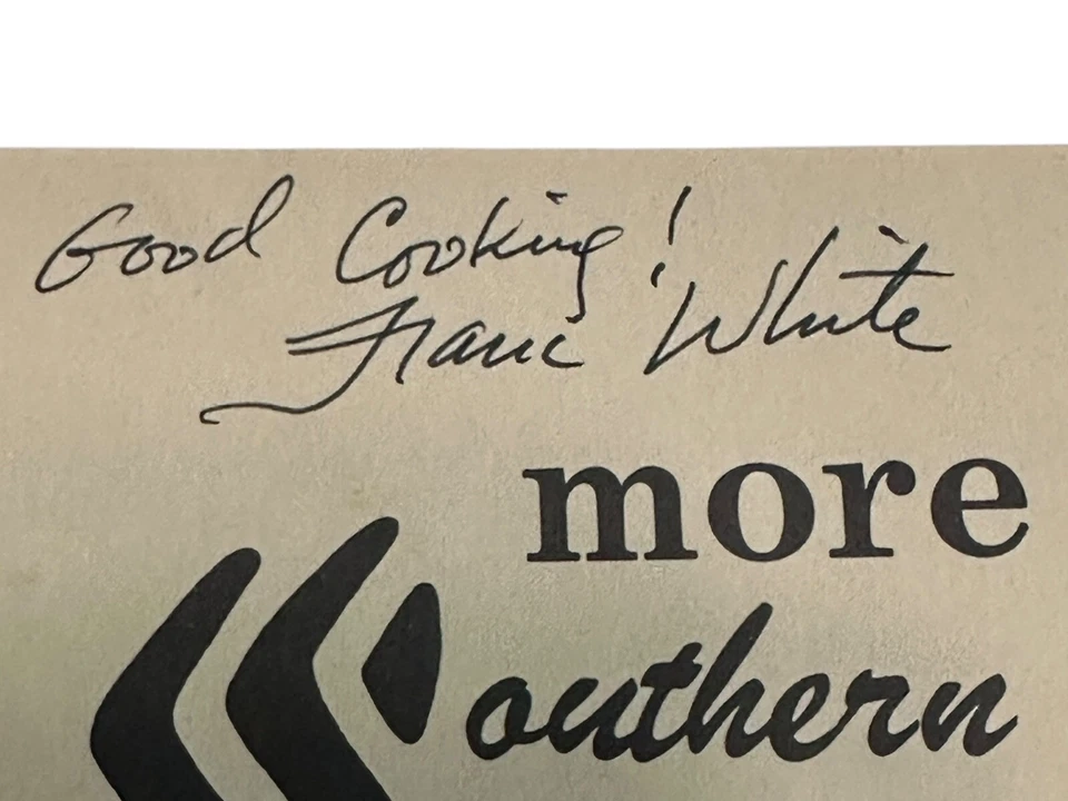 VTG more Southern Sportsman Fish & Game Recipes SIGNED Franc White Cookbook 1989 Foto 2 de 4