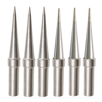 Conical Soldering Tips for Weller WE1010NA WES51 WESD51 PES51 WEP70 ETO ETS 6Pcs