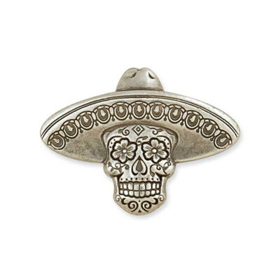 Concho Sugar Skull Hut Calavera Accessoire Tandy Leather 71512-03