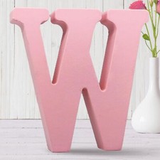 8 Inch Pink Wood Letters Unfinished Wood Letters for Wall Decor Decorative St...
