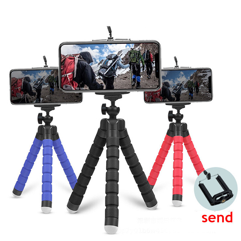 1PC Octopus Adjustable Tripod Stand Flexible Phone Holder for