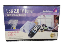 StarTech USB 2.0 TV Tuner W/Remote Control Bring Cable TV to Your PC Laptop New