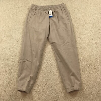 Adidas Adicolor Contempo Terry Sweatpants Mens Large Beige New IR7887