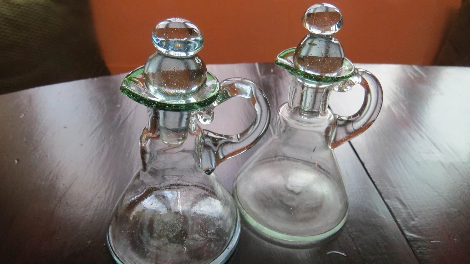 Recycled Eco-Glass Cruets (set of 2)
