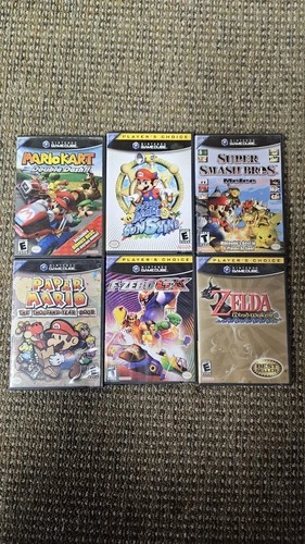 Nintendo GameCube Cib Lot Complete Mario Kart Zelda Paper Mario Smash F Zero