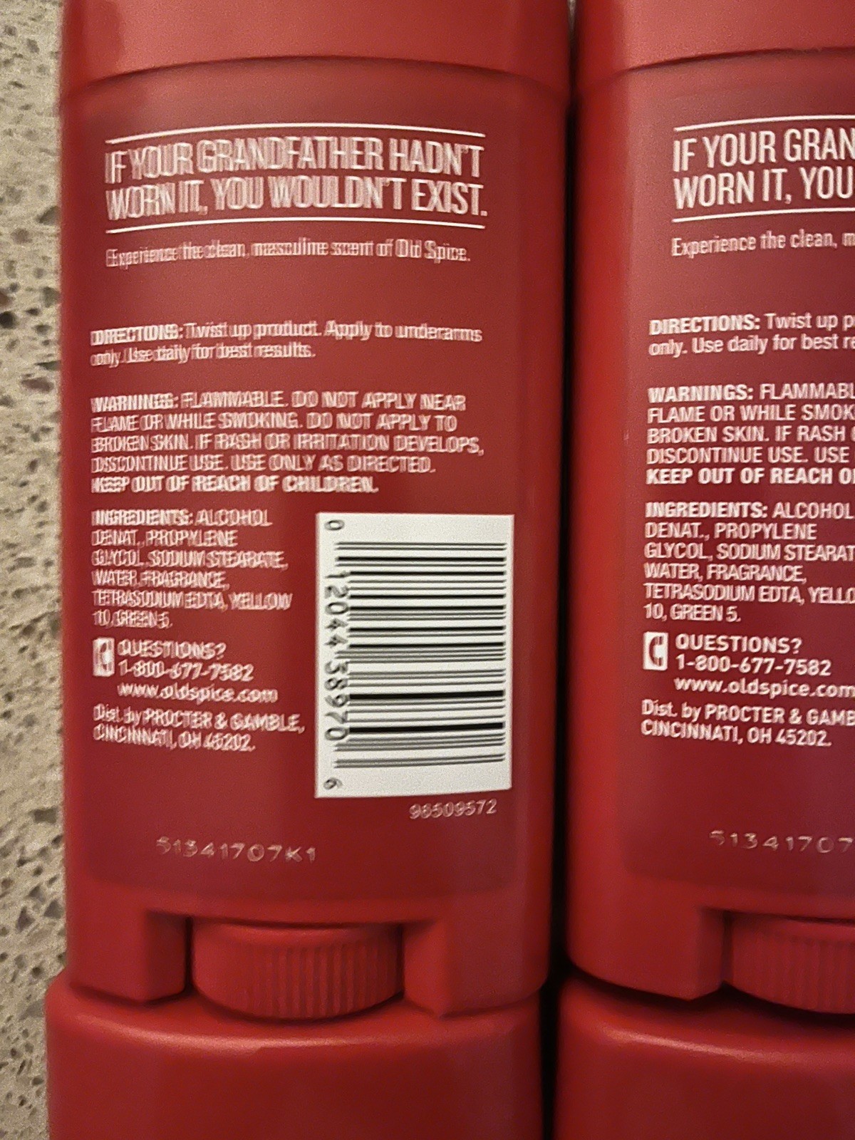 6 Old Spice Classic Mens Deodorant Round Stick Original Scent 3.25 Oz