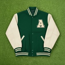Custom Unisex Varsity Letterman Jacket Wool Body Leather Sleeves Baseball Style