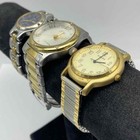 Vintage Guess Two-Tone Stainless Steel Watch Lot of 3 Men's & Women's — photo 2