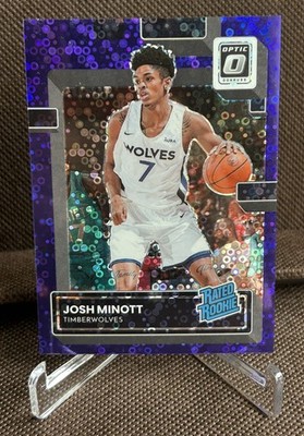 Josh Minott 2022-23 Donruss Optic #244 Purple Fast Break Prizm 67/99 RC