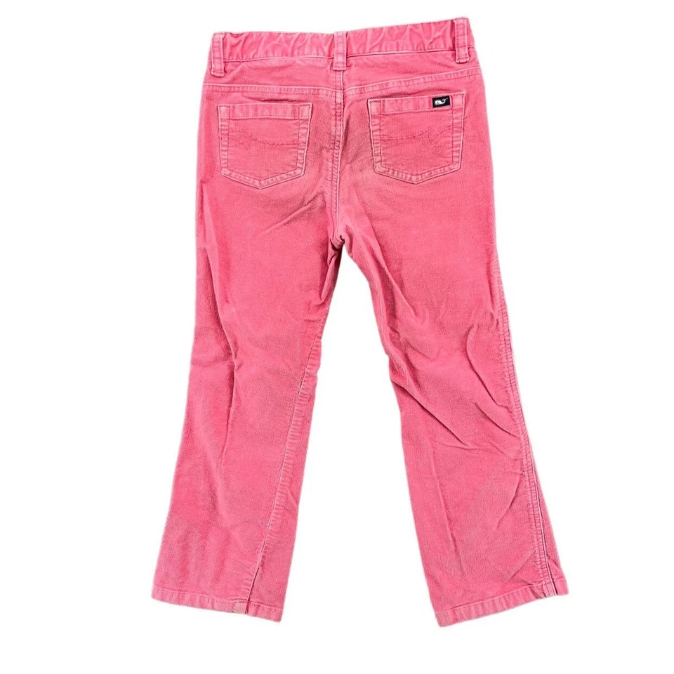 Pantalones de Pana Vineyard Vines Niñas Rosa 5 Bolsillos Rectos Algodón Elástico Talla 6 Foto 2 de 4