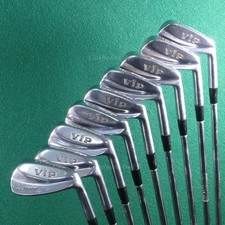 VINTAGE MacGregor VIP by Nicklaus 2-10 Iron Set Dynamic Gold Steel Stiff READ