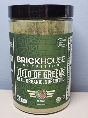 Brickhouse Nutrition Field of Greens - 10.9oz - Exp 10/27 - New! Sealed!