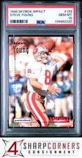1996 SKYBOX IMPACT #133 STEVE YOUNG 49ERS HOF PSA 10