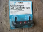 Vintage 1970's NOS SEARS under dash two switch plate with indicator lights