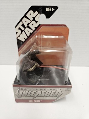 STAR WARS Figurine Battle Packs Unleashed Mace Windu 2'' Hasbro 2007 